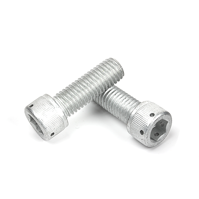 工業(yè)熊10.9級鍍達克羅500H定制內六角圓柱頭頭部打孔螺栓定制D1664